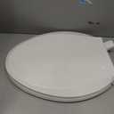 KOHLER 4636-RL-0 Cachet ReadyLatch Elongated Slow Close Toilet Seat, Soft Close Toilet Seat Quiet Lid, Contoured Grip-Tight Bumpers Installation Hardware, Apartment Essentials, White