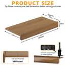 SEFILENCE Wire Rack Covers for Shelves, Premium Engineered Wood Wire Shelf Covers for Pantry, Closet(5pcs, 36" W x 16" D)