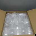 Remerry 48 Pack Stemless Plastic Wine Glasses 9 oz & 12 oz Disposable Champagne Flutes Cups Heavy Duty Shatterproof Toasting Cocktail Glasses for Weddings, Bars, and Events(Clear)