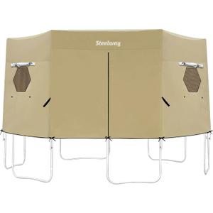 Steelway 14FT Trampoline Tent, Trampoline Cover Fit for 14FT Straight Pole Round Trampoline with 6 W-Shape Legs, Trampoline Tent Cover (Tent Only) (14FT Trampoline Tent)