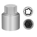 043 Wheel Locking Nut Key Compatible with BMW Series, Socket OD 27mm - ID 25mm, Nut Adapter, Anti-Theft Lug Nut Removal Tool