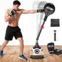 Punching Bag with Stand for Youth & Adults - Reflex Bag with Suction Cup，for Training Boxing Equipment &Fitness Set，Home Gym Equipment
