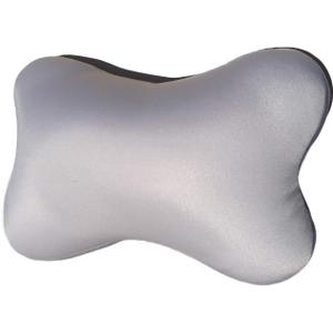 SQUISHY DELUXE Microbead Bone Shaped Comfy Lumbar Pillow, 12 X 9 inches (Grey)