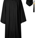 GraduatePro Matte Graduation Cap and Gown Class of 2025 Set Bulk with Tassel for High School & College 12 Colors 57 XL