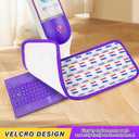 2 x 8 Pack Reusable Mop Pads for Swiffer PowerMop, Power Mop Refills 15'' Microfiber Pads Refills Machine Washable Dry Wet Use for Hardwood Floor Cleaning