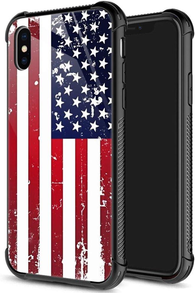 for iPhone X/Xs Case, Military-Grade Protection, All-Around Shockproof Corners, Anti-Scratch Phone Case for iPhone X/Xs - American Flag