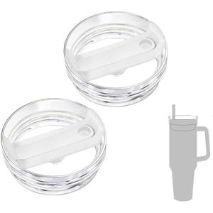 40oz Tumbler Lids Replacement for Stanley Cup,Replacement Spill Proof Splash Resistant Tumbler Lids Reusable Tumbler Cover for Stanley and More Coffee Mugs (Lily White)