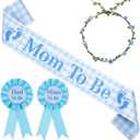 Diartpanit Big Sister Accessory Set Big Sister Gifts Sash Corsage Pin with Flower Wreath for Girls Promoted to Big Sister Baby Shower Favor for Announcement Gift Gender Reveal Party Photo Prop