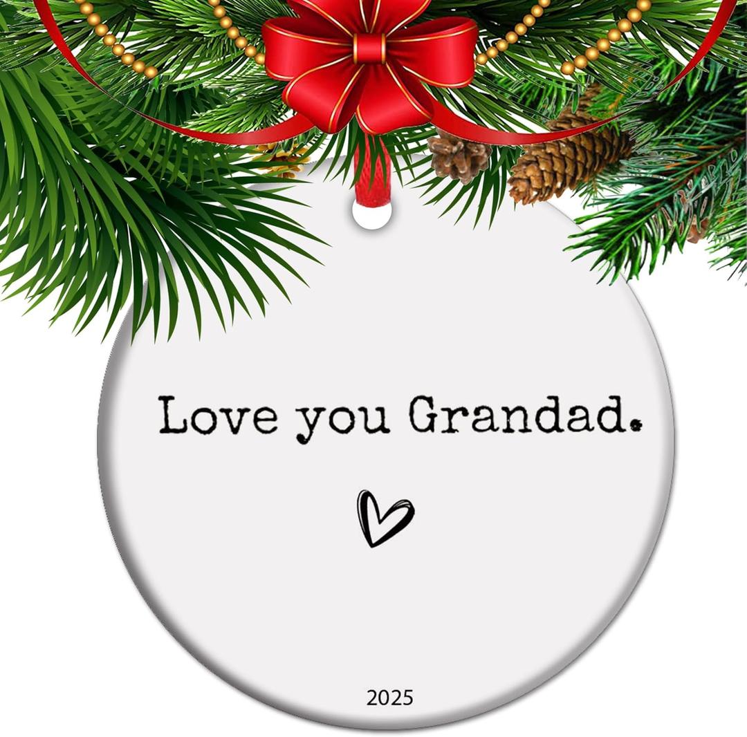Grandad Keepsake, Grandads Birthday Present, 2025 Christmas Ornament, Sentimental Keepsake Gift, Grandpa Grandad Gifts, Special Grandpa (C18)