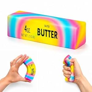 2pcs Squishy Toy, Realistic Rainbow Stick Squeeze Toy Slow Rising, 5.2" Soft PU Foam Food Fidget Toy Stress Relief, Cute Desk Toy, Party Favor Birthday Gift for Kids Teens Adults, Small