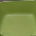 Large Cat Litter Box with High Sides, Open Kitty Litter Boxes Anti-Splashing for Indoor Cat Low Entry Cat Litter Pan for Small and Elderly Cats, Tool-Free Assembly(19.7 * 15.76 * 8.67 Green)