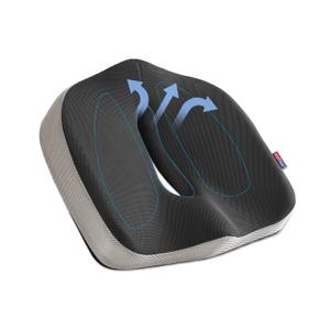 Doctor Recommended Seat Cushion for Tailbone & Sciatica Pain Relief - Memory Foam Coccyx Cushion for Office Chair, Car, Wheelchair - Ergonomic Design with Non-Slip Cover