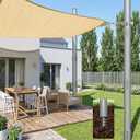 Shade Sail Poles 2 Pack, 12 FT Heavy Duty Steel Screw-in Poles for Sun Shades Outdoor, 2.36" Diameter, Height Adjustable Sun Shade Posts for Outdoor Patio Backyard Garden