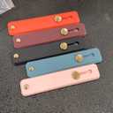 Sibba Phone Strap Grip Holder Loop Finger Kickstand Strap Universal Telescopic Cell Mobile Phone Grips Stand Silicone Non-Slip Brackets Belt for Back of Most Smartphones (Multicolor Style A)