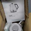 Evoloop Electric Tea Kettle, 1500W /1.0L Hot Water Boiler Heater Pot, Retro Small Electric Kettle, 100% Stainless Steel BPA Free Electric Teapot, Auto Shut-Off & Boil-Dry Protection
