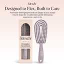 Kitsch Detangler Brush  Flexible Curly Hair Brush for Women, Men & Kids | Detangling Hairbrush with Bendable Frame and Ultra-Smooth Bristles for Wet or Dry Strands - Soft Violet