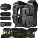 Weighted Vest for Men Women 44lb Adjustable Weights with Ironsand for Walking Strength Training Running Workout