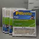 Filtrete 20x20x1 AC Furnace Air Filter, MERV 8, MPR 700, Tough on Pollen, Easy on Airflow, 3-Month Pleated 1-Inch Electrostatic Air Cleaning Filter, 4-Pack (Actual Size 19.880 x 19.880 x 0.78 in)