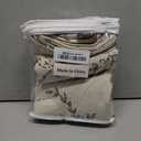 Farmhouse Floral Linen Shower Curtain, Vintage Brown Pattern Rustic Shower Curtains for Bathroom, Tan Taupe,72x78