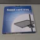 RTNLIT Microphone Music Stand Tray, Adjustable Clamp On Rack Tray Holder with 6.6 Pound Weight Capacity, Universal Mic Stand Tray for Music Sheet, Singing, Stage, Audio Recording (8.7" x 6.5")