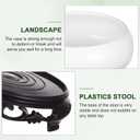 DOITOOL Ceramic Hydroponic Planter Pot with Stable Base 6.3 Inch Blue and White Porcelain Flower Pot Indoor Outdoor Lotus Bowl for Water Plants Garden Decor