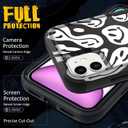for iPhone 11 Case - Women Cute Girls Phone Cover Girly Aesthetic Unique Design Teen Kawaii Smile Heavy Duty Protective Hard Shockproof Military Grade Funda for iPhone 11