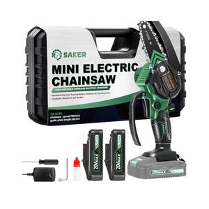 Saker Mini Chainsaw,2025 New Upgrade Electric Chainsaws,Portable Chain Saw Cordless Battery Powered,Small Handheld Chain Saws Pruning Shears Saw for Wood Tree Branches, Courtyard and Garden