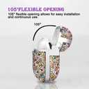 Compatible with Airpods Pro 3 Case 2025 Glitter Cute Cases for Airpods Pro 3rd Generation Bling Cover Keychain for Airpod Pro 3 Case Women & Girls (Colorful)