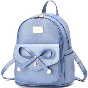 I IHAYNER Girls Bowknot Cute Leather Backpack Mini Backpack Purse for Women