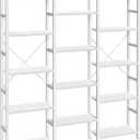 Huuger 5 Tier Bookshelf, 68'' Tall Bookcase with 14 Open Shelves, White