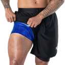Kewlioo Men's Sauna Shorts - Heat Trapping 2-in-1 Double Layer - Sauna Suit Bottom - Compression Training Gym Athletic Shorts (XX-Large, Black)