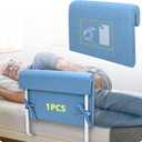 KAAMOS Bed Rail Padding Cushion, Bed Rail Covers Padded for Hospital Beds, Beds Fall Protector, Bedside Guard Bumper Barrier Pads for Elderly Adults, Medical Foam Bedside Pad Assist Railing (1Pcs)