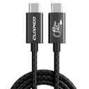 8K USB 4 Cable 40Gbps 240W Fast Charge C-C Cable for Laptop/Monitor/Portable Hard Drive/Docking Station, 2m (6.6ft)