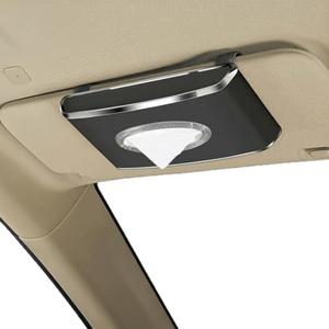 Oktree Leather Car Tissue Box for Car Interior, Multi-Function Tissue Holder with Visor Clip, Armrest & Back Seat Napkin Organizer, Vehicle Tissue Dispenser Accessories (Black Hanging)