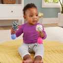 Fisher-Price Newborn Toys Rattle n Rock Maracas, 2 Soft Musical Instruments for Developmental Play Babies Ages 3+ Months, Pink & Purple