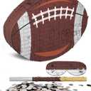 Football Piata  Includes Wooden Stick, Blindfold, and Confetti  16"x11.4"x3"  Perfect for Sports-Themed Party Decorations and Football Pinatas for Birthday Party