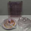 Jiavarry 360 Rotating Makeup Organizer with Lipstick Slots, 8 Adjustable Layers Spinning Skincare Organizers, Large Capacity Desk Storage, Carousel Cosmetic Shelf for Vanity Bathroom Countertop