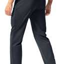 Pudolla Men's Lightweight Sweatpants with Pockets Ultra 4-Way Stretch Soft Joggers for Gym Workout Runing Athletic Pants (L)