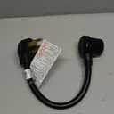 1.5FT 3 Prong to 4 Prong Dryer Adapter, 4 Prong to 3 Prong Dryer Adapter, NEMA 14-30P Male to 10-30R Female, Dryer Cord Adapter 4 to 3 Prong, STW 10AWG, 30A, 250V