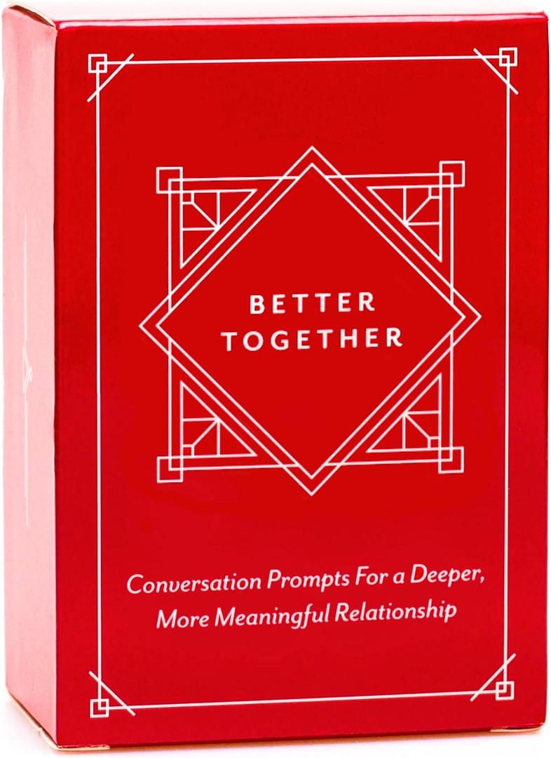 BETTER TOGETHER Couples Conversation Cards Game  100 Romantic & Deep Questions for Date Night  Relationship Building Card Game for Him & Her  Anniversary, Bridal Shower, Valentines Gift, Series