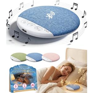 2026 New Flat Under Pillow Speakers for Sleeping, Bone Conduction Pillows Speaker Bluetooth, Private Ultra-Thin Aid with White Noise Timer, Mini Portable Slim Wireless Bedside Speak