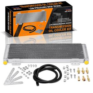 LPD47391 40k Transmission Oil Cooler Kit Compatible with Heavy Duty 40,000 GVW Max, Low Pressure Drop LPD47391 with Mounting Hardware