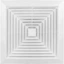 12x12 Bathroom Exhaust Fan Cover with Springs, Replacement Vent Cover for Broan-Nutone Exhaust Fan, Ceiling Air Diffuser Square (31Wx31L(cm) -white