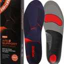 240+Ibs Plantar Fasciitis Insoles,High Arch Support Inserts for Men Women,Heavy Duty Support for Orthotics Inserts,Flat Feet Insoles,Pain Relief,Black (M(Men 9-10.5/Wmoen 10-11.5))