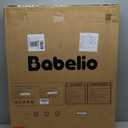 Babelio Baby Gate for Stairs, Kitchen & Doorways, No Bottom Bar| Easy Installation| One-Handed Operation| Auto-Close| Hardware Mount (Drill Needed) Safety Dog Gate (White - B17, 24-39" W, 28" H)