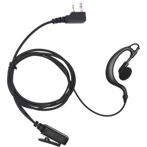Earpiece Surveillance Kit Compatible with BaoFeng, BTECH, Kenwood Walkie Talkie with PTT Mic Headset Accessories (G-Shaped)