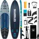 Skaddles 1’6 × 35" Inflatable Stand Up Paddle Board with Beginners SUP Accessories
