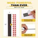 Adhesive Magnetic Tape 8 Feet,Flat Package (8 PCS 1X12"),Sticky Strips,Tapes Magnets for White Board.Magnetic Strips for Classroom