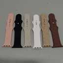 6 Pack Floral Engraved Silicone Bands Compatible for Apple Watch Band 38mm 40mm 41mm 42mm 44mm 45mm 46mm 49mm Women,Flower Sport Straps for iWatch Series 10 9 8 se Ultra 7 6 5 4 3 2