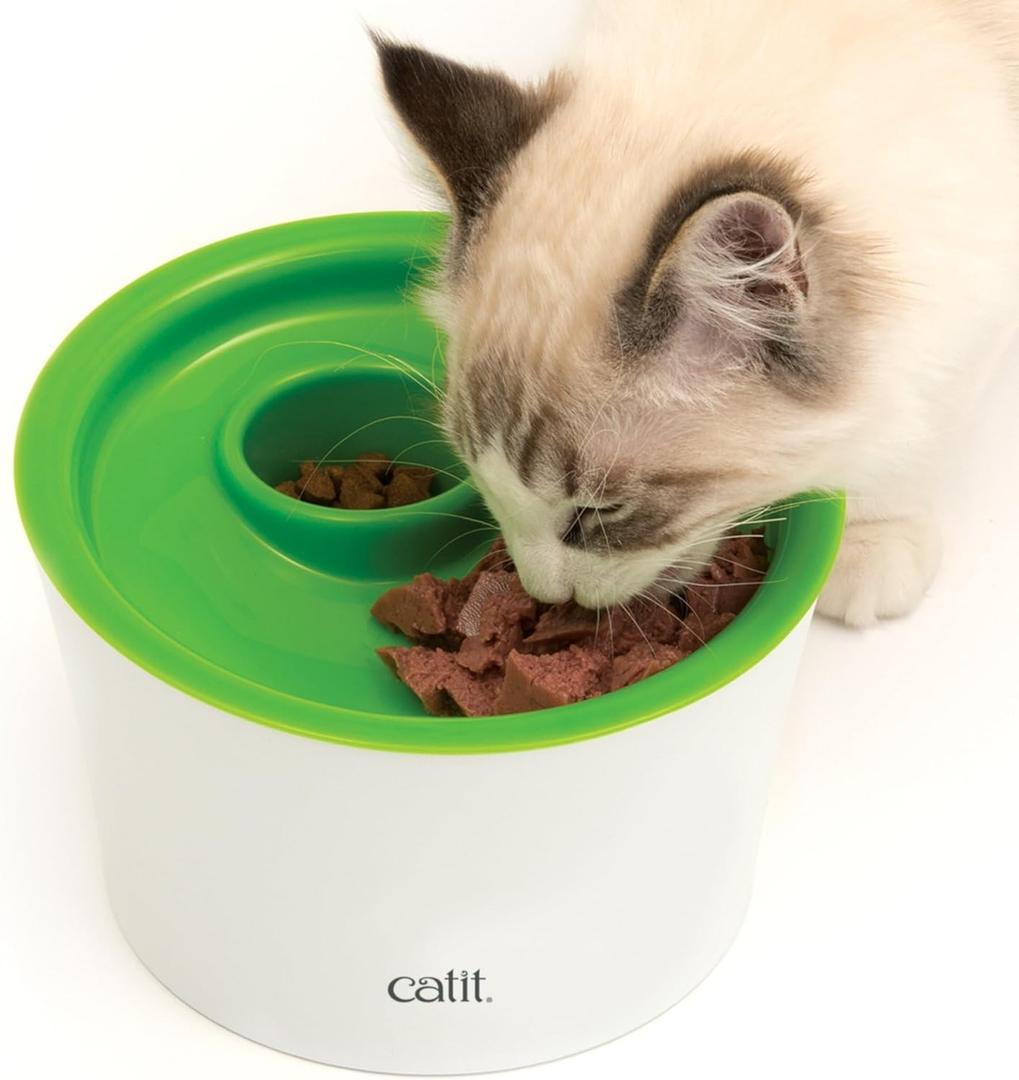 Catit Senses 2.0 Multi Feeder, Interactive Cat Toys (1-Pack, Green)